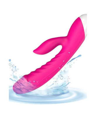 Vibromasseur rabbit rose 10 programmes USB 